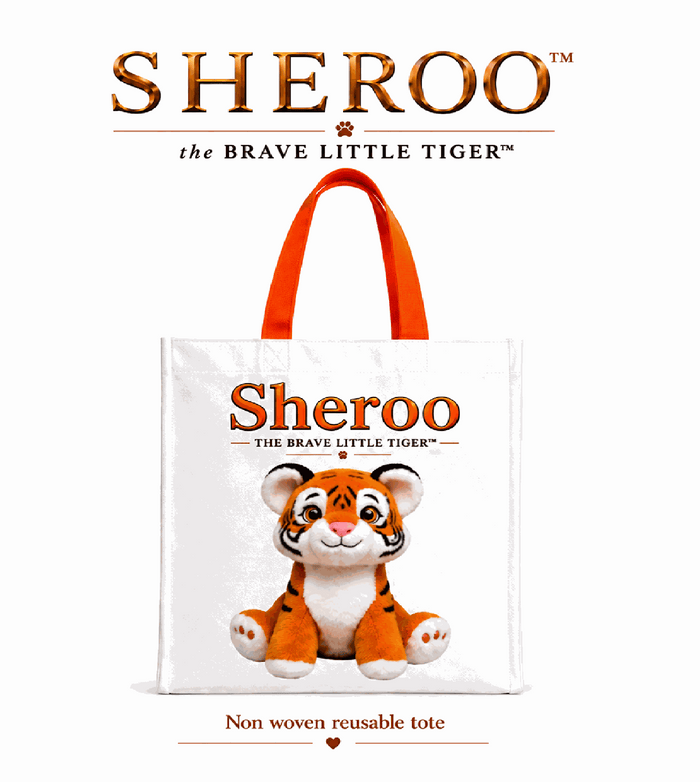 Sheroo Non-Woven Tote | The Brave Little Tiger